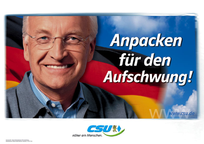 Edmund Stoiber, Kanzlerkandidat der Union.