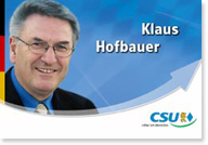 MdB Klaus Hofbauer.